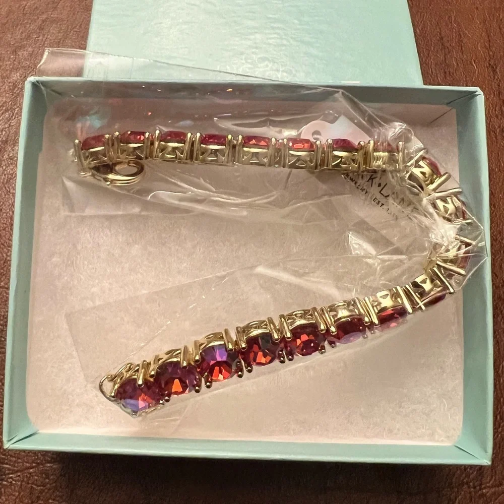 Park Lane Impression Tennis Bracelet | Iridescent Coral | 40 Carats | New